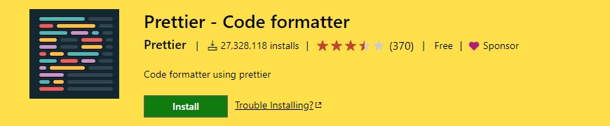 Prettier-Code formatter